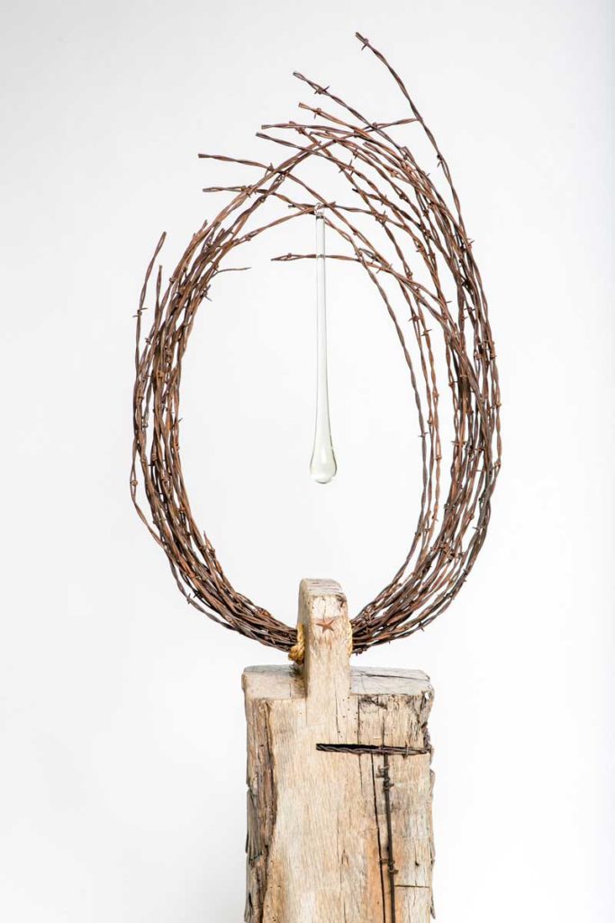 Wood Sculpture Teardrop top