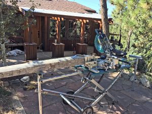 Back Deck sliding miter saw - north side