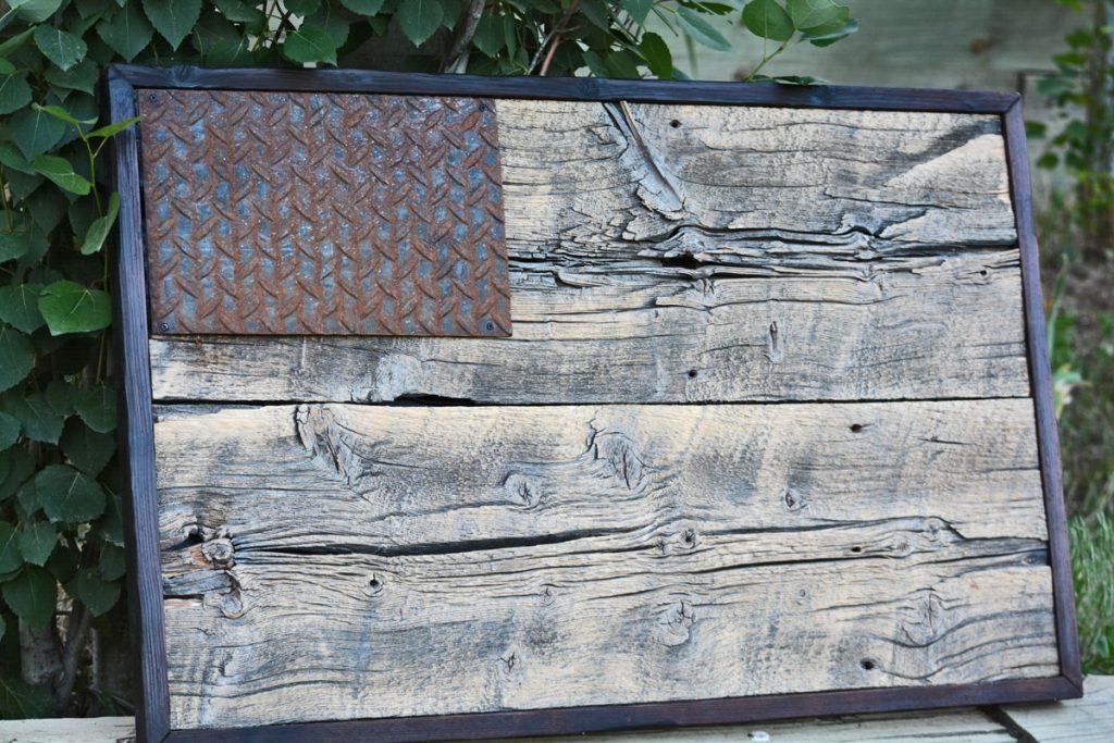 Barnwood American Flag