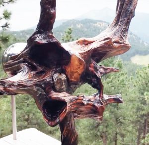Multi faceted Mountain Pearl rocky mountain sculpture - UNIQUE!