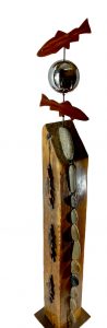Upstream Run beautiful sculpture for you and for the fisherman (fisherperson) in your life